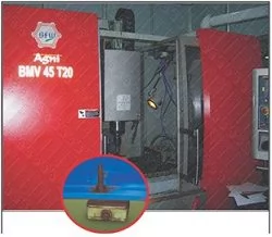 BFW Milling machine on Anti-Vibration Pads