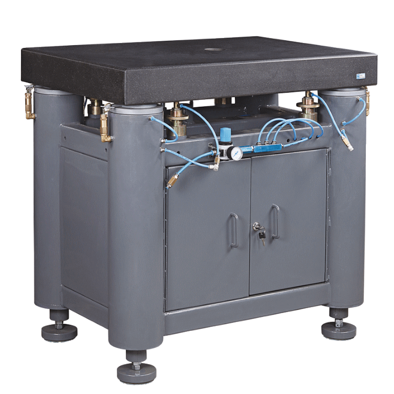 Anti Vibration Table Auto Levelling Pneumatic Isolation With High Vibration Isolation With Granite Top, Series DIT-AHL-GN