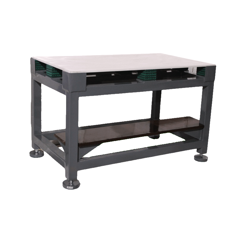Anti Vibration Table With Elastomeric Vibration Isolation With Corian Marble Top, Series DIT-E-CM