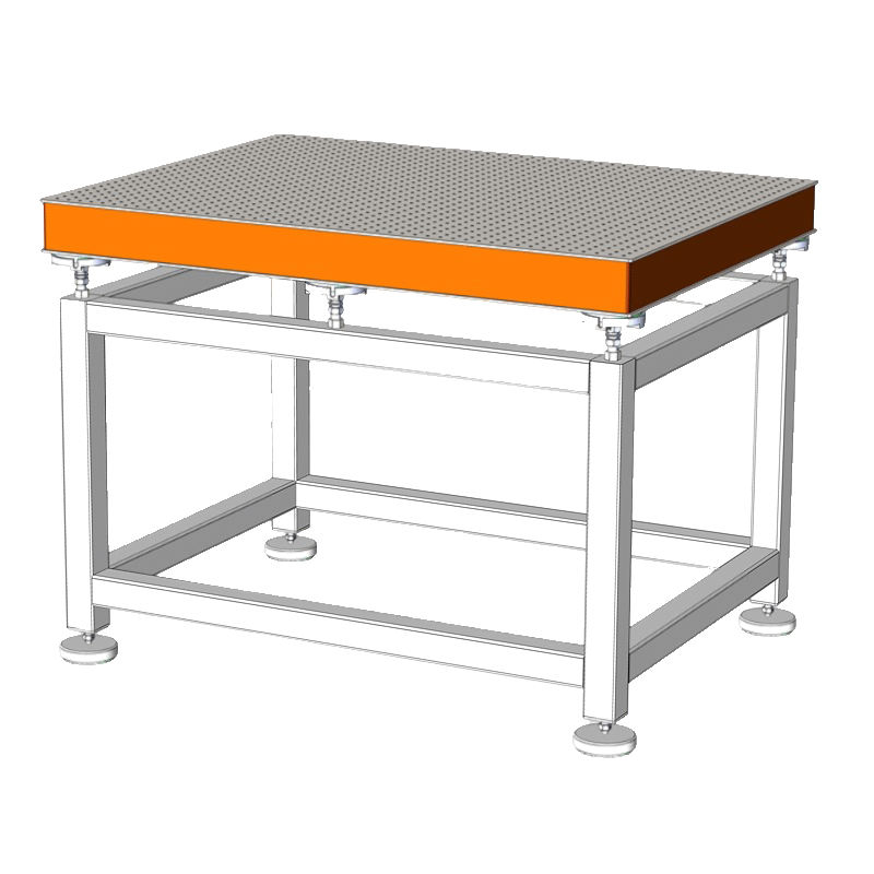 Anti Vibration Table, Elastomeric Isolation With Two Stage Levelling & Vibration Isolation And Honeycomb Top, Series DIT-E-LDLM-HC