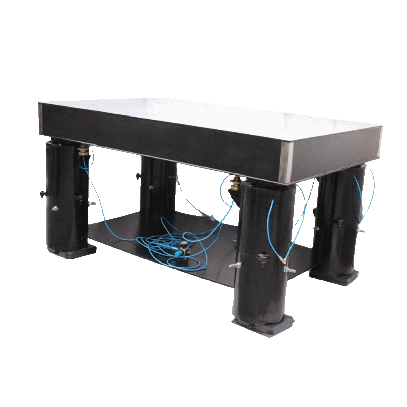 Anti Vibration Table Self Levelling Pneumatic Triflex Isolation With Honeycomb Breadboard, Series DIT-TRF-HC