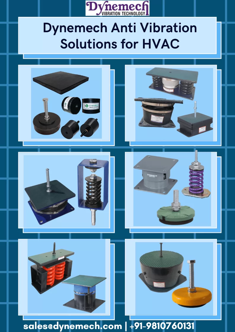 Vibration Isolators for HVAC : Dynemech Anti Vibration Solutions