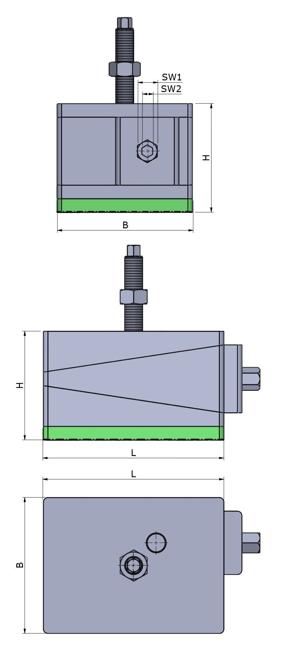 DBHO2-hs5-M20x2.5x200-FG-DG - Image 2