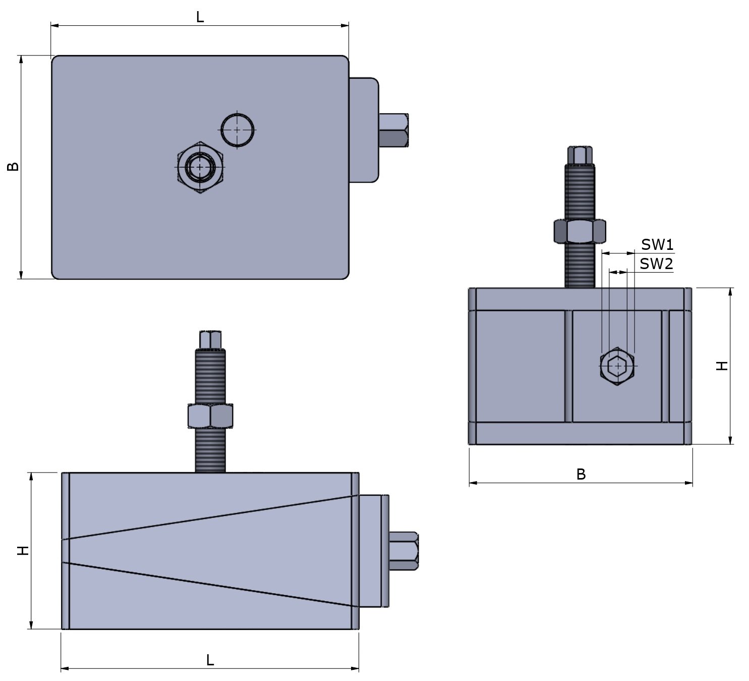 DBHO1-M20x2.5x200-FG-DG - Image 2